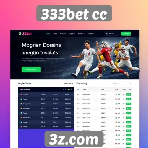 Usabilidade e design do site 333bet cc